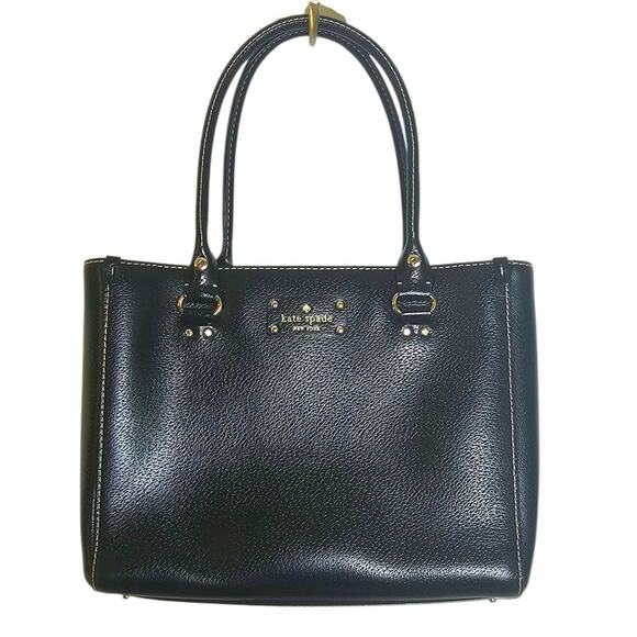 kate spade Handbags - Kate Spade Black Wellesley Quinn Structured Leather Tote Purse